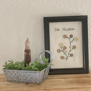 Primitive Farmhouse Wall Decor Be Humble Wall Sign